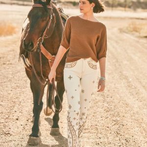 Embellished Girlfriend Slim Ankle Jeans