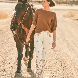 Embellished Girlfriend Slim Ankle Jeans