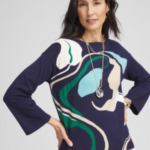 Wildflower Intarsia Pullover
