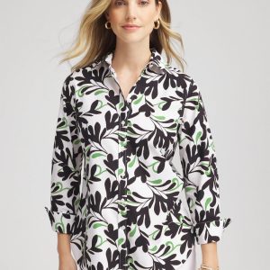 No Iron™ Abstract Floral Shirt