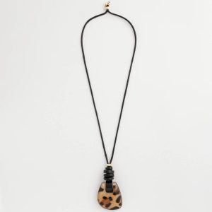 Chico's Originals Leather Animal Corded Pendant