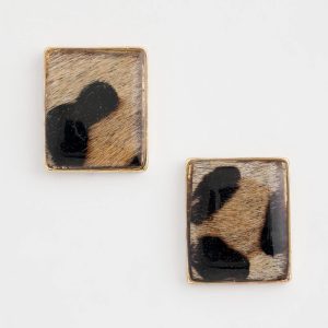 Chico's Originals Animal Square Stud Earrings