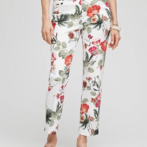 Petite Brigitte™ Slub Cropped Pants