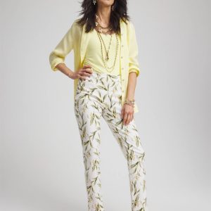 Brigitte™ Slub Slim Ankle Pants