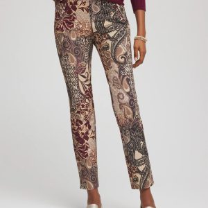 Artisan Patchwork Juliet Slim Ankle Pants