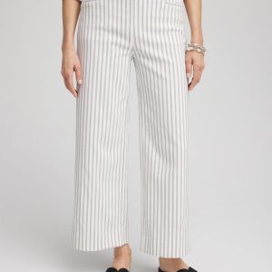 Brigitte™ Striped Wide-Leg Cropped Pants