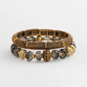 Beaded Stretch Set of Two Bracelets