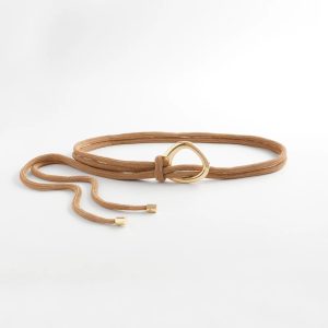 Neutral Goldtone Rope Belt