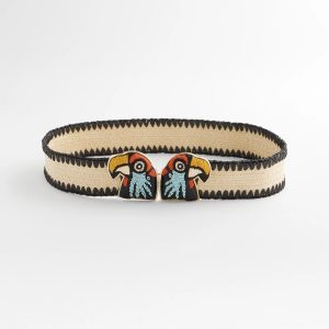 Tropical Parrot Stretch Belt