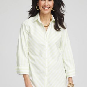 No Iron™ Chevron Stripe Stretch Shirt