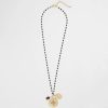 Tiger's Eye Stone Medallion Necklace