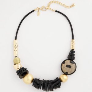Black & Gold Short Necklace