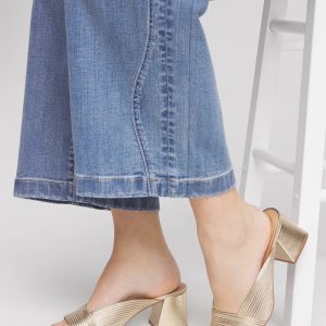 Vinia Metallic Rope Block Heels