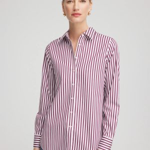 No Iron™ Chianti Striped Shirt