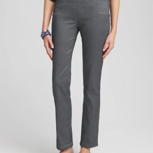 Brigitte Diamond Print Slim Pants