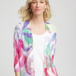 Summer Romance Watercolor Cardigan