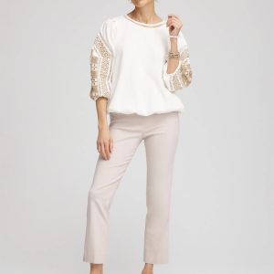 Brigitte™ Pull-On Slim Cropped Pants