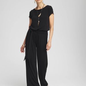 Petite Travelers™ Cap Sleeve Jumpsuit