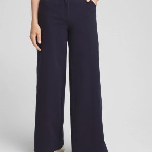 Petite Cotton Stretch Wide Leg Pants