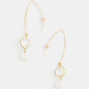 No Droop® Quartz Crystal Threader Earrings