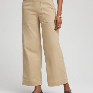 Petite Brigitte™ Utility Wide-Leg Cropped Pants
