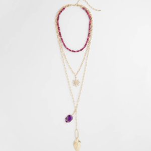 Amethyst Convertible Multi-Layer Necklace