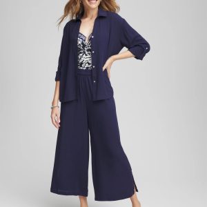 Chico's Beach Swimsuit Cover-Up Set