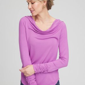 Cowlneck Long-Sleeved Tee
