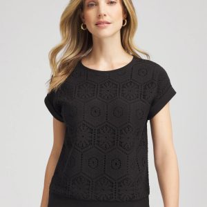 Crocheted Cotton-Blend Shirt