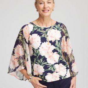 Georgette Angel-Sleeved Top