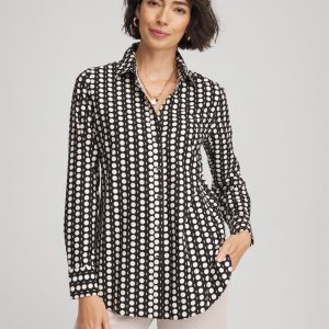 No Iron™ Printed Sateen Shirt
