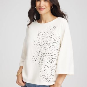 Soutache Embroidered Wildflower Top