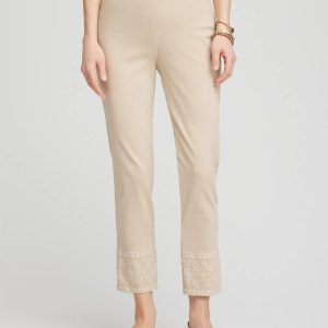 Petite Brigitte™ 180 Embroidered  Ankle Pants