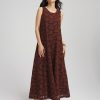 Eyelet Cutout Maxi Tank Dress