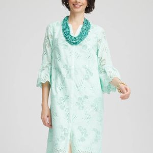 Eyelet Cotton Voile Dress