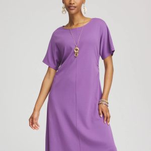 Fit and Flare Cinched Waist Dress