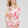 No Iron™ Tropical Floral Linen Shirt