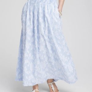 Floral Jacquard Maxi Skirt
