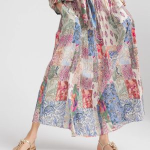Floral Paisley Maxi Skirt