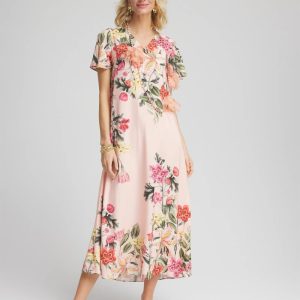 Floral Satin Maxi Dress