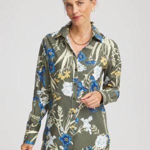 No Iron™ Printed Sateen Shirt