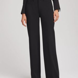 Five-Pocket Wide-Leg Ponte Pants