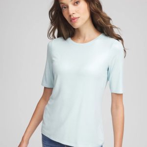 The Touch of Cool™ Foil Elbow Sleeve Layering Tee