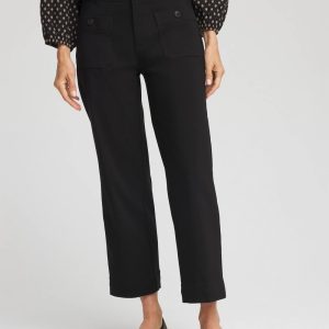 Emme Four Pocket Straight Cropped Pants