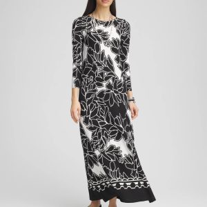Petit Bateau-Neck Jersey Maxi Dress