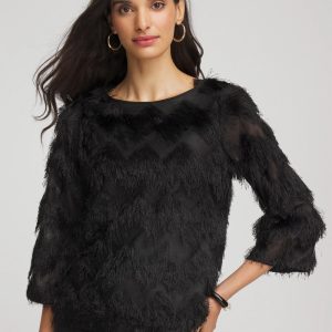 Chevron Fringe Party Top