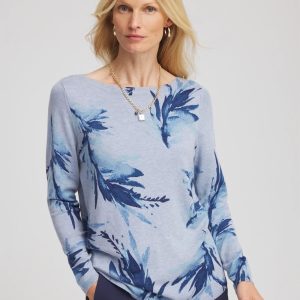 Ella Painterly Bateau Pullover Sweater