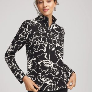 Zenergy® Half-Zip Mockneck Top