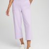 Zenergy® French Terry Gauze-Inset Cropped Pants