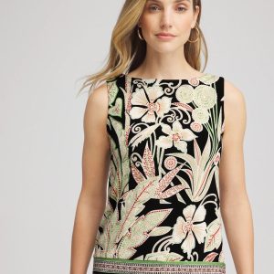 Travelers™ Island-Motif Side-Slit Tank
